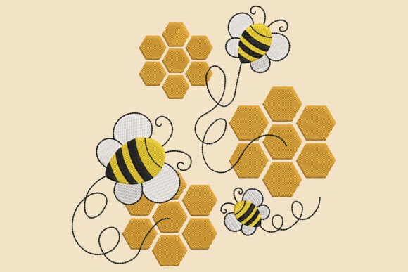 Review: Buzzin Bee Honeycomb Embroidery Design