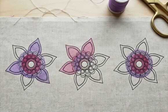 Review: Mandala Flower Embroidery Design Set
